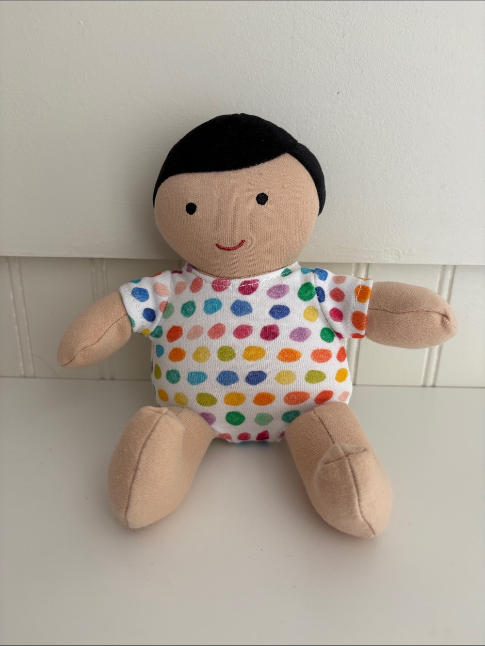 Lovevery Baby Doll Multicolor Dot Bodysuit Soft